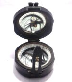 SIMRAH Brass Nautical Geological Brunton Transit Compass in Leather case - Image 3