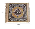 Prayer/Aasan/Puja/Meditation Multipurpose Mat Polyester 20x20 inches (Beige) - Image 4