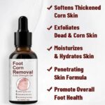 Advanced Foot Corn Removal Gel | Fast-Acting Treatment for Corns, Calluses, Hard Skin & Cracked Heels | Deep Exfoliating Foot Care Formula for Smooth, Soft & Healthy Feet (30 ml, Aloe Vera, pack of 1) - Image 3