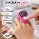 5 Digit Tally Clicker Counter Finger Ring, Electronic Digital Counting Machine for Mantra Jap, Meditation, Prayer & Cricket Umpire, Portable Finger Click Counter Device (Pack of 1,Multicolor) - Image 3