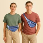 Zainto Denim Waist Bag for Men & Women | Stylish Fanny Bag with Adjustable Strap | Premium Denim Material, Dual Zipper Crossbody Mini Bag - Image 3