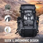 SLOVIC Rucksack Backpack Bag for Man & Women [55 LTR] | Travel Bag for Man with Separate Shoe Compartment | Travel Bag for Woman | Water Resistant Bag for Travelling - Image 4