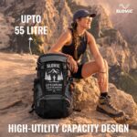 SLOVIC Rucksack Backpack Bag for Man & Women [55 LTR] | Travel Bag for Man with Separate Shoe Compartment | Travel Bag for Woman | Water Resistant Bag for Travelling - Image 5
