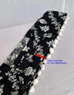 Switchon Cotton quality scarf mask Women Hijab for 12 yrs. and above (Black and White) Proudly Made in Inda - Image 5