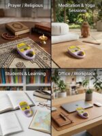 Sakar Digital Finger Counter Tasbeeh with Clock & Temperature Display, Keychain Hand Tally Counter for Office Work, Travel, Meditation, Yoga, Zikr (1 Pc) - Image 4