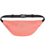 Unisex Waist Pack Travel Handy Hiking Zip Pouch Elegant Style Document Money Phone Belt Sport Bag Bum Bag for Men and Women Nylon Adjustable Strap (Peach Pink Metal Zip) - Image 3