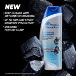 Head & Shoulders Deep Cleanse Anti Dandruff Shampoo with Oxygenated Charcoal, Fights Oily & Sticky Dandruff, Upto 100% Dandruff Protection, 650 ml - Image 3