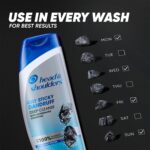 Head & Shoulders Deep Cleanse Anti Dandruff Shampoo with Oxygenated Charcoal, Fights Oily & Sticky Dandruff, Upto 100% Dandruff Protection, 650 ml - Image 8