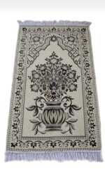 Chenille Anti-Skid Matka Design Muslim Islamic Jainamaz/Prayer Mat, 4x2 feet or 117 x 69 cms- Matka Multicolour - Image 5