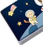 KiddieWorld Magnetic School Students Pencil Box, Inbuilt Sharpenar Cute Cartoon Stationary Compass for Boys, Double Side Geometry Case for Kids, Best for Gifts (Space Compass 3) - Image 4