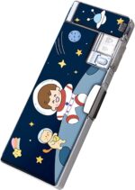 KiddieWorld Magnetic School Students Pencil Box, Inbuilt Sharpenar Cute Cartoon Stationary Compass for Boys, Double Side Geometry Case for Kids, Best for Gifts (Space Compass 3) - Image 10