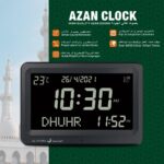 Azan Clock, Automatic Worldwide Digital 8 Azan Prayer Sounds Muslim Prayer Clock for (Black) - Image 4