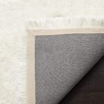 Handwoven Shaggy Carpet Plain Fur Rugs for Home, Office, Floor Carpet 2x5 Feet White - Image 3