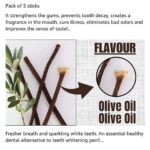 RBLISS CG Natural Black Zaitoon Miswak Olive Herbal Miswak Toothbrush | Eco Friendly Chewing Sticks |FOR Healthy Teeth Toothbrush| Black Olive Miswak – Zaytoon (Pack of 5) - Image 3