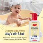 LuvLap Baby Wash & Shampoo -400ml, Milky Soft Head to Toe Wash With Oatmeal & Shea Butter, Paraben Free, Tear Free, Rich Moisturised Skin & Soft Hair, 2 in 1 Baby Body Wash, Dermatologically Tested - Image 6