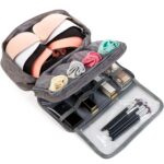 Undergarments Underwear Organizer Waterproof Travel Packing Toiletry Makeup Bag Fashion Portable Multi-Functional Travel Organizer Cosmetic Luggage Storage Case Pouch (Grey) - Image 5