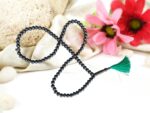 Ebony Wood Islamic Tasbih Prayer Mala Malai 99 Beads 8 mm size تسبیح نماز مالا۔ MISBAHA TASBIH TESBIH TIJANI TASBIH SUBHA PRAYER BEADS Muslim Prayer Beads Mala Karungali Tasbih Prayer Mala Malai - Image 3