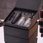 Car-O-Bar Black Bar Set with Glasses Gift Set | 5 Pieces Bartender Kit:Cocktail Shaker, Jigger,Ice Tong, Set of 2 Cocktail Sippers - Image 4
