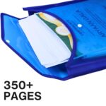 SPS File Folder, Vertical Poly-Plastic A4/Foolscap Transparent Documents File Storage Bag with Snap Button Set of 5/Certificate File Folder (Vertical, Multicolor, Pack of 5) - Image 5