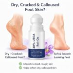 30% Urea Foot Cream Roll On 50ml for Dry & Cracked Heels with Lactic Acid, Olive Oil & Vitamin E | Crack Heel Repair Foot Roller | Moisturising, Exfoliating Foot Care for Soft Smooth Feet - Image 4