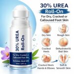 30% Urea Foot Cream Roll On 50ml for Dry & Cracked Heels with Lactic Acid, Olive Oil & Vitamin E | Crack Heel Repair Foot Roller | Moisturising, Exfoliating Foot Care for Soft Smooth Feet - Image 5