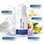 30% Urea Foot Cream Roll On 50ml for Dry & Cracked Heels with Lactic Acid, Olive Oil & Vitamin E | Crack Heel Repair Foot Roller | Moisturising, Exfoliating Foot Care for Soft Smooth Feet - Image 6