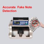 ELCONS Note Counting Machine 1025T Gold Double Display Mix Value | High-Speed Currency Counter with UV/MG/IR Fake Note Detection | Compact Heavy-Duty Cash Counter - Image 5