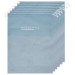 Shoeshine Shoe Bag 6 Pcs Travel Storage & Organizer Carry Bags, Travelling Essential Clear Window Drawstring Shoes Pouches for Men and Women Footwear Packing - Image 3