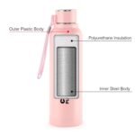 Cello Puro Steel-X Benz with Inner Steel and Outer Plastic Water Bottle, 730 ml (Pink) - Image 4