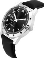KIARVI GALLERY Men’s Analog Casual Wrist Watch – Classic Stylish Design for Office & Casual Wear Design No BRWN NW AVIO Islamic_BLK LTHR - Image 3