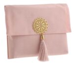 Prien Muslim Prayer Mat with Prayer Beads for Women Men, Gifts Bayram, Ramadan, Carpet Prayer Islam, Prayer Mat Set, Islamic Prayer Mat, Seccade Namaz, Muslim Mat (Pink) - Image 3