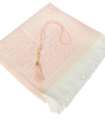 Prien Muslim Prayer Mat with Prayer Beads for Women Men, Gifts Bayram, Ramadan, Carpet Prayer Islam, Prayer Mat Set, Islamic Prayer Mat, Seccade Namaz, Muslim Mat (Pink) - Image 4