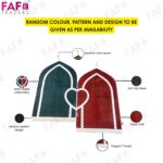 FAF Green & Red Couple Janamaz Set of 2 with Heart Design | Soft Velvet Prayer Mats | Islamic Prayer Rugs for Nikah, Ramadan, Hajj & Umrah | Muslim Prayer Mat Set - Image 7