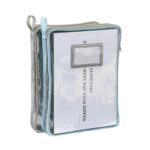 Nylon Document Bag with Zipper Light Transparent Mesh File Bag Pouch with Strap for Books A4 Documents Organizer (2, Green&Blue) - Image 5