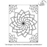 Zen Sangam - Mandala Colouring Book - For Kids and Beginners - Book 1 - Image 4