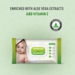 Bodyguard Aloe Vera Based Natural Baby Wet Wipes with Lid for Babies Combo Pack - Combo of 6 x 72 Pieces - Image 4