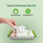 Bodyguard Aloe Vera Based Natural Baby Wet Wipes with Lid for Babies Combo Pack - Combo of 6 x 72 Pieces - Image 7