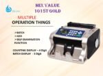 ELCONS 1015T Gold Double Display Heavy-Duty Mix Note Counting Machine | Note/Currency/Cash/Money Counting Machine | Automatic Cash Counter with Fake Note Detection (Counting Speed - 1000 Notes/min) - Image 4