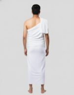 Men's Traditional White Cotton Dhoti Set, 2 Piece, Religious Wear - Image 3