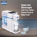 KENT Instant Drinking Water Heater 2.2L| Instantly Heat Pure to Hot Water, Temperature Selection 45° to 100° Celsius, Quantity Output 150ml to 460ml, Digital Touch Panel, Child Lock Feature, White - Image 7