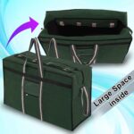 Storite Canvas 73 Cm Large Strong Travel Carry_On_Luggage With Six Wheels & Front Transparent Pocket (73 X 27.5 X 45 Cm, Green) - Image 6