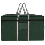 Storite Canvas 73 Cm Large Strong Travel Carry_On_Luggage With Six Wheels & Front Transparent Pocket (73 X 27.5 X 45 Cm, Green) - Image 9
