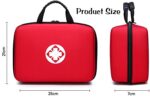 GLOWICK First Aid Emergency Kit Case Home First Aid Kit Portable Travel First Aid Kits for Outdoor Sports Emergency Medical EVA Bag (1Pcs) (Big) - Image 3