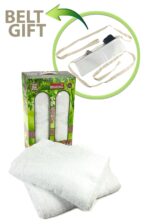 Mens Hygienic Ihram Set for Hajj and Umrah Ehram Ahram, 2 Hygienic Bamboo Cotton Towels, Size:110 x 220cm - Image 3
