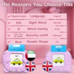 Bilingual English Arabic Flash Cards Y2 - Talking Flashcards for Children 3 4 5 6 7 (Pink) - Image 5