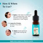 Pilgrim 25% AHA + 2% BHA + 5% PHA Peeling Solution 10ml For Face & Body |10-Minute Facial At Home|Gentle Exfoliating Serum for Tan Removal |For Glowing Skin, Even Skin Tone, Pore Cleansing |Men, Women - Image 4