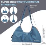 Storite Nylon 51 Cm Imported Multi Purpose Travel Duffle Bag for Women with Dry and Wet Pocket, Lightweight Waterproof Luggage Bag with Shoe Compartment (Blue, 51 x 17 x 32 cm) - Image 3