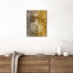 Islamic Canvas Wall Art for Living Room Arabic Calligraphy Wall Pictures Allah Name Muhammad Prints Painting Artwork Muslim Religious Quran Wall Decor for Kitchen Dining Room Home Decorations 30x40cm - Image 3