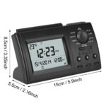 Set of 2 Excluzo Muslim Athan Clock Uslim azan Wall Clock, Digital Muslim Prayer Alarm Athan Islam for Prayer Digital Automatic Islamic Azan Muslim Prayer Alarm Table Clock - Image 8
