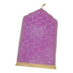 Creations Islamic Muslim Prayer Rug Flannel Carpet Soft 25.5x45inch for Kids Men Women Style NHome & Garden|Rugs & Carpets|Door Mats & Floor Mats - Image 3